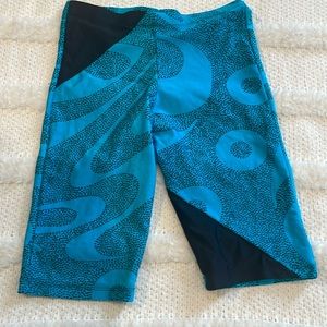 Vintage Softouch compression shorts biker workout aerobics dance gymnastics L